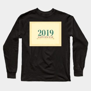 Happy New Year retro style Long Sleeve T-Shirt